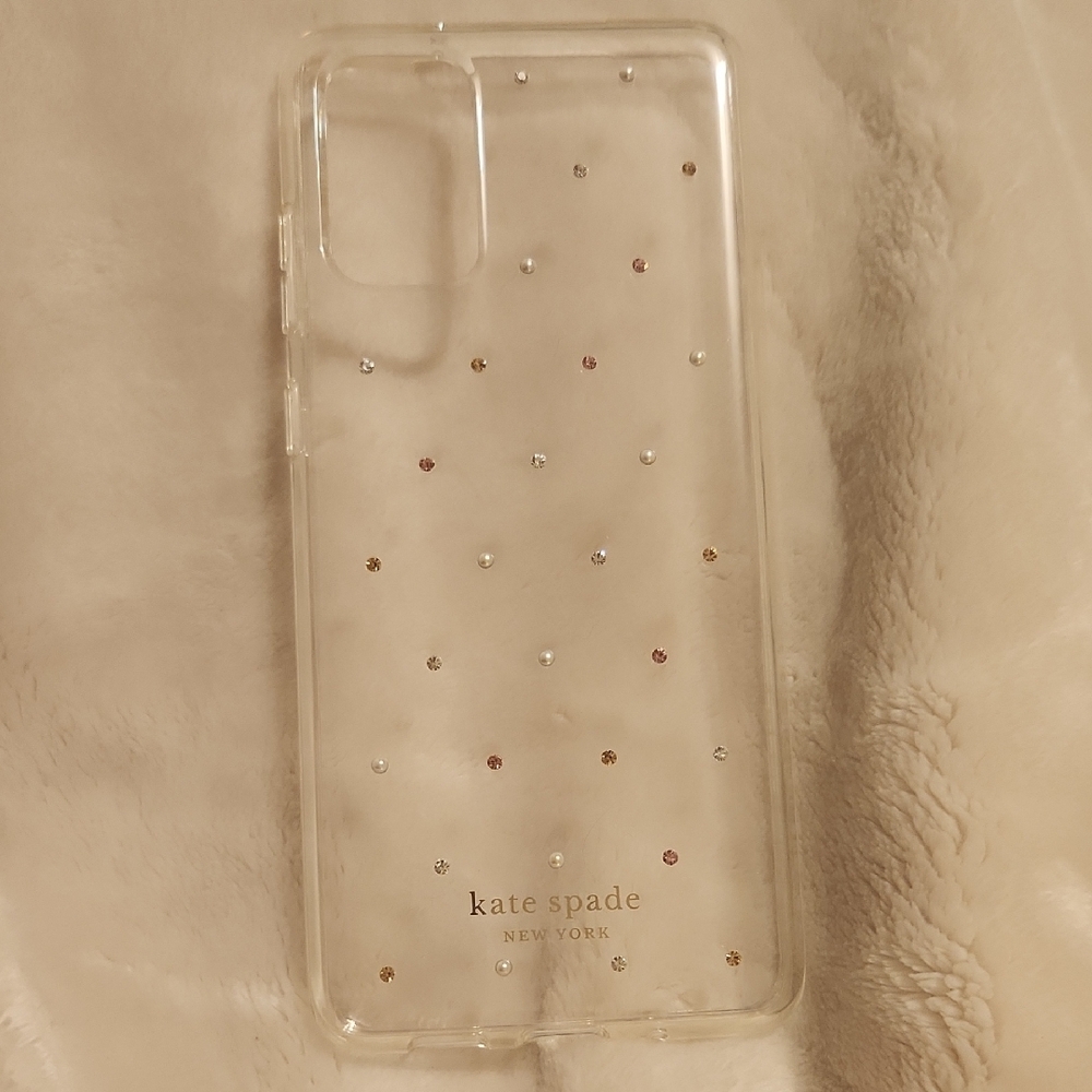 Kate Spade Clear Phone Case with Gem Accents S20+